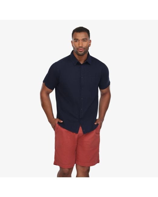 Vustra Blue Linen Shirt for men