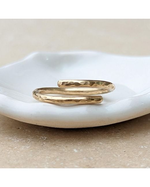 Kiri & Belle Natural Adjustable Hammered Filled Ring
