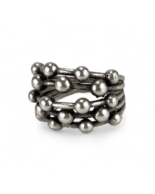 By Virgo Metallic Calyra Antique Ring