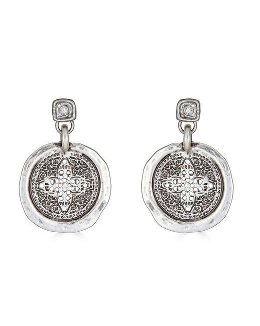 Loni Paul Jewelry Metallic Filagree Coin Earring