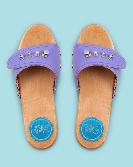 Nique Forde Blue Luna Lilac Georgie Sandals