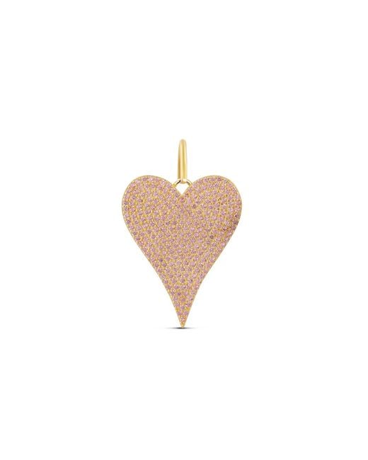 SHYMI Pink Pave Heart Charm