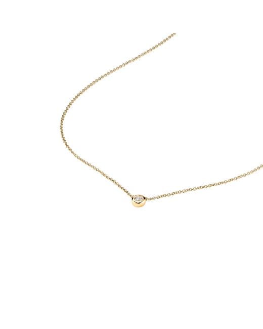 BLOOMTINE | Earth Angel HQ Metallic Illuminess Vermeil 'The Light Inside You' Single Moissanite Stone Choker