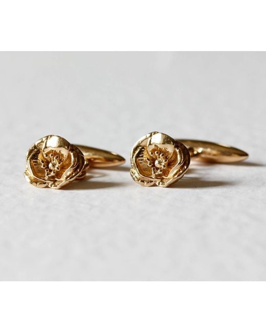 Lee Renee Metallic Poppy Cufflinks for men
