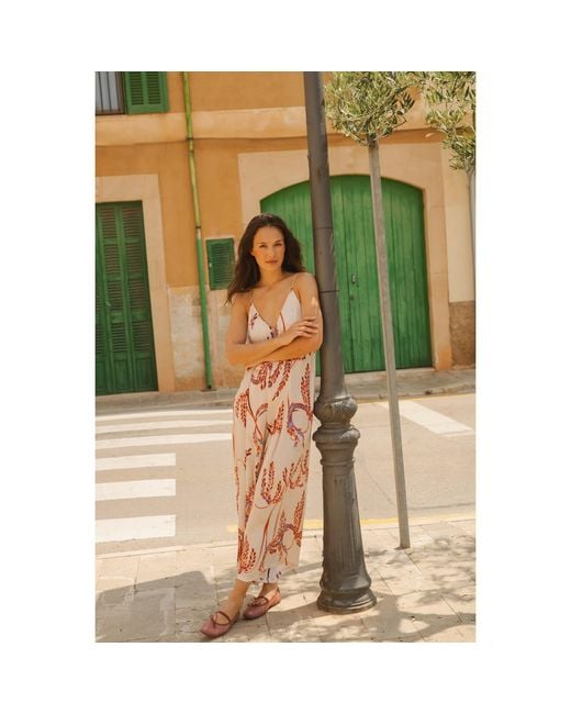 Traffic People Pink Birds Of A Feather Cream And Ithaca Romper Jumpsuit