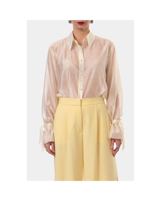 AGGI by HALEWSKI Natural Larisa Butter Jets Long Sleeves Shirt