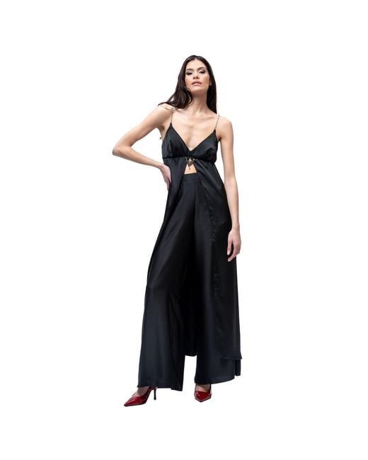 Vazaf Black Satin Pants