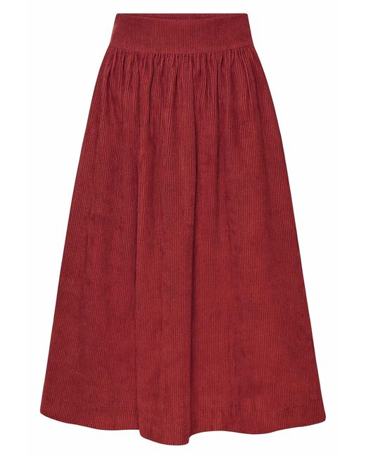 GROBUND Red Mette Skirt
