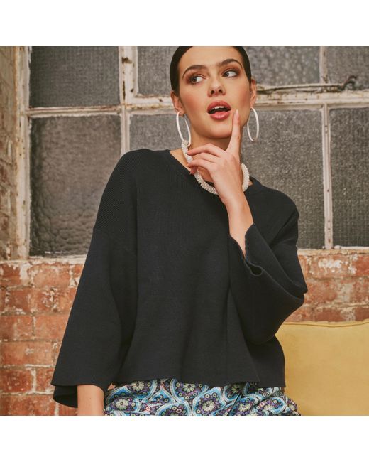 Emma Wallace Blue Raisa Top