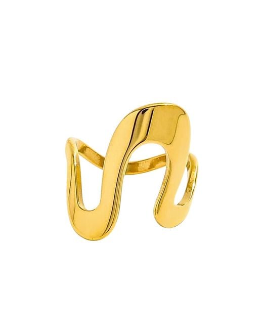 Mickey's Girl Metallic Eccentric Wave Ring