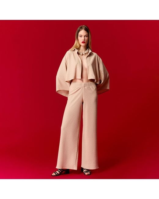 Nur Karaata Pink Neutrals Naomi Pant Shirt Set