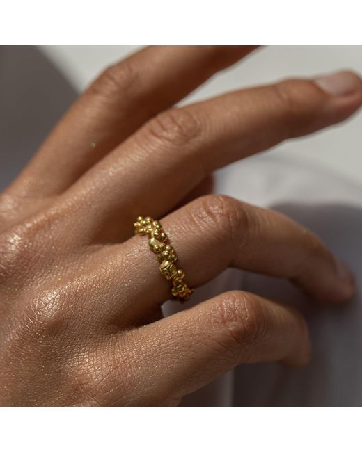 EVA REMENYI Metallic Céleste Deux Ring
