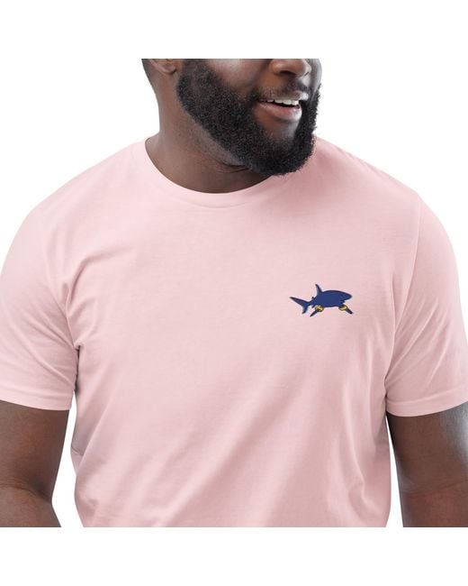 Anchor and Crew Pink Cotton Shark Gone Swimming for men