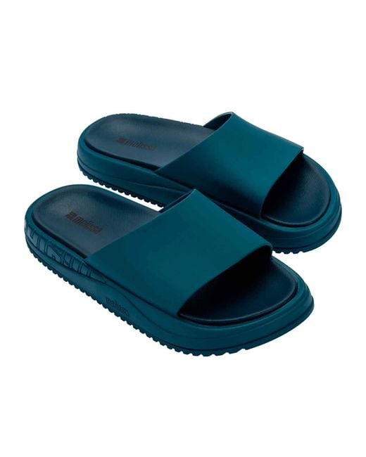 Melissa Blue Beach Slide Bold
