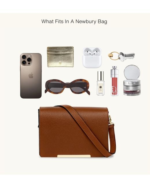 Apatchy London Black The Newbury Leather Crossbody Bag