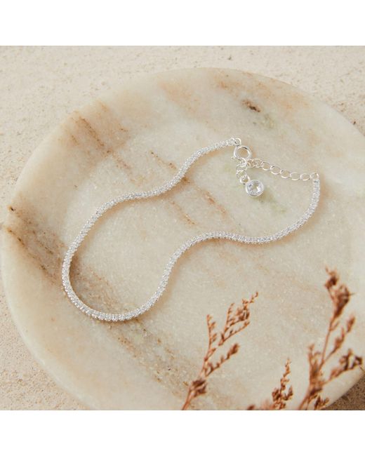 Esterah White Classic Tennis Bracelet
