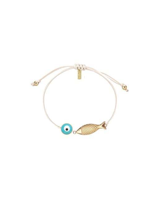 Adriana Pappas Designs Metallic Fisheye Cord Bracelet