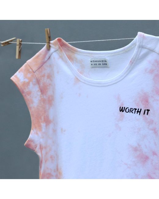 Misha Vaidya Pink Worth It Tee