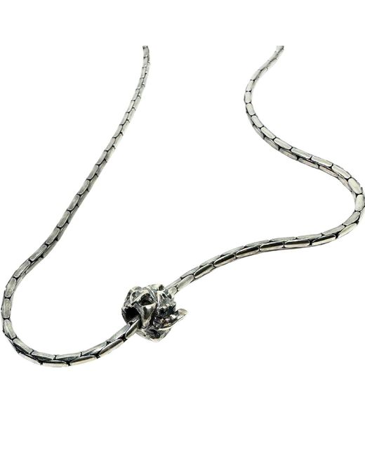 Tg-Jewellery by Tamara Gervasio Metallic Japanese Skull Paloma Chain Necklace for men