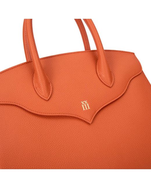 Xxiii Orange Scallop Tote