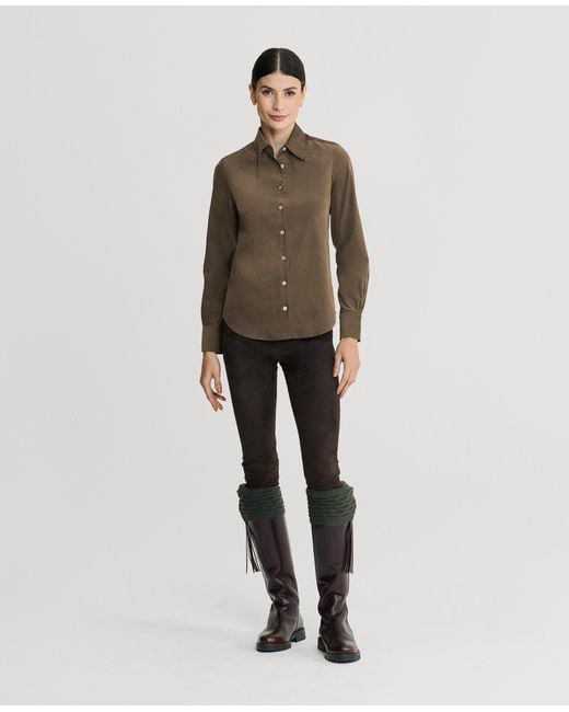 Really Wild Clothing Brown Spencer Stretch Corduroy Shirt