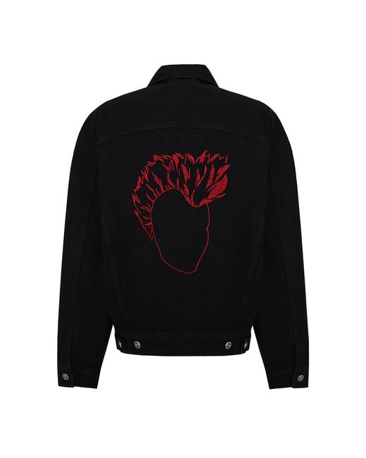 Pcfg Black Neutrals Logo Denim Jacket
