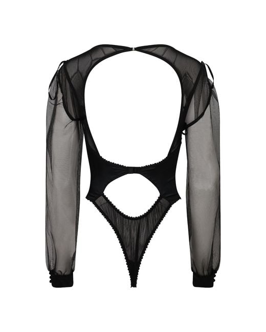Belle -et-BonBon Black Sheer Mesh Body Xl