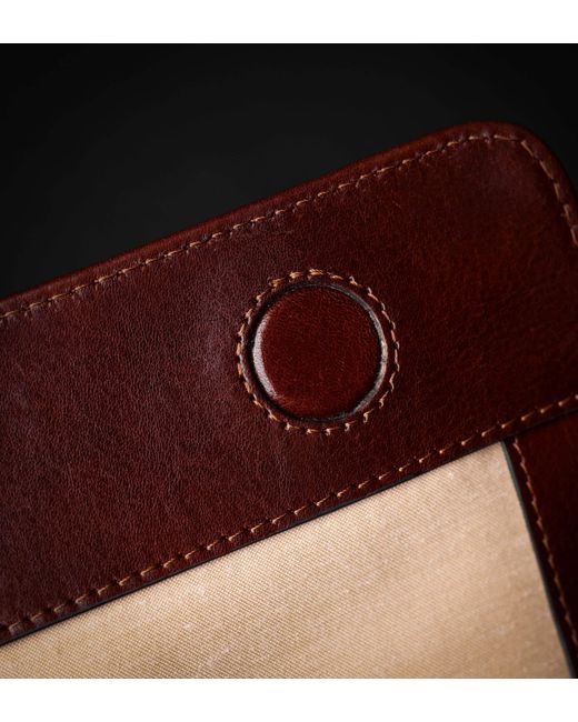 Time Resistance Brown Large Leather Briefcase Laptop Bag for men
