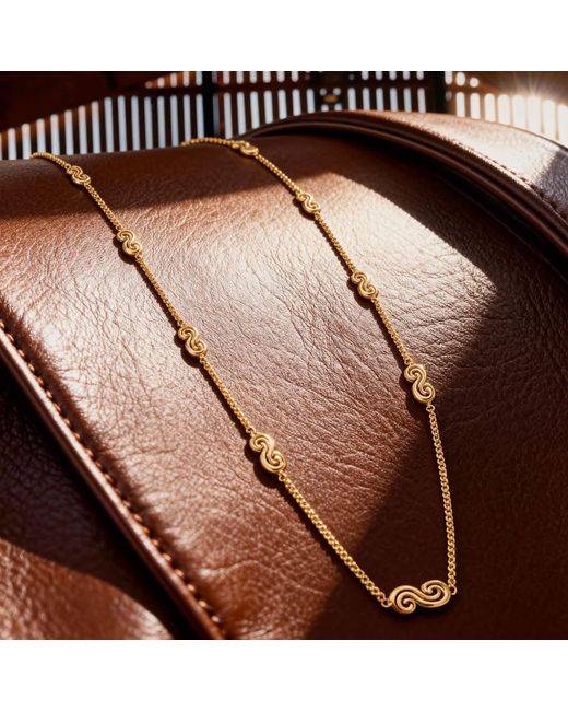 Retro Chic Metallic Eternal Spiral Chain Necklace