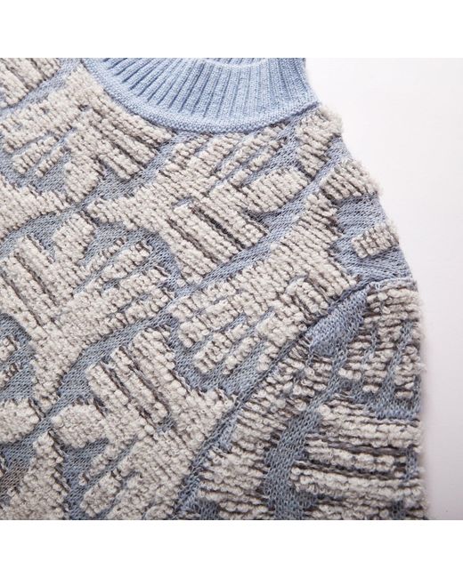 Fully Fashioning Gray Women's Blue / White / Grey Fully Fashioning