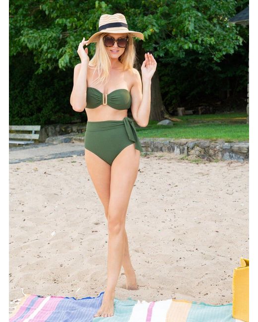 Change of Scenery Green Neutrals Cindy Embellish Top