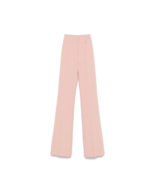 Nissa Pink High-Rise Straight Pants