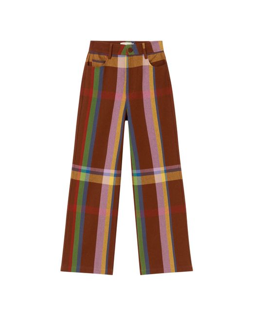 Thinking Mu Brown Charlie Blanket Coral Pants