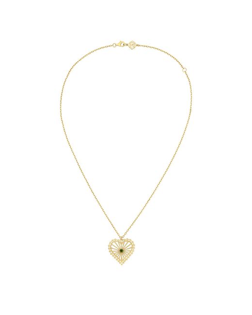 Zoe & Morgan Metallic Amor Necklace With Chrome Diopside