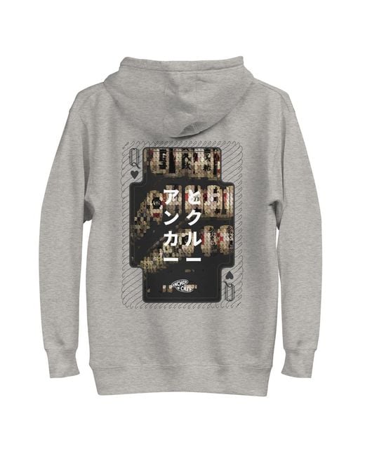 Anchor and Crew Gray Heather One Japan Gurafiku Cotton Blend Hoodie