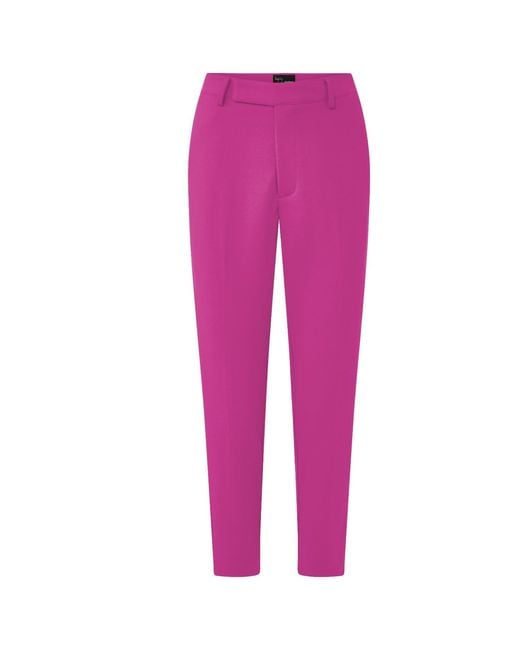 Layo G Pink Cropped Platinum Stretch Dress Pants