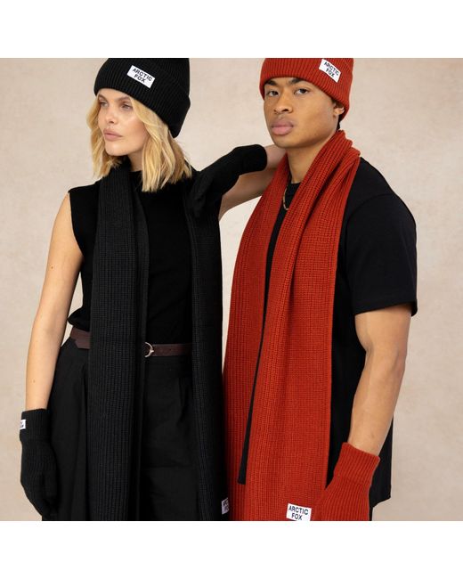 Arctic Fox & Co. Black Recycled Bottle Scarf