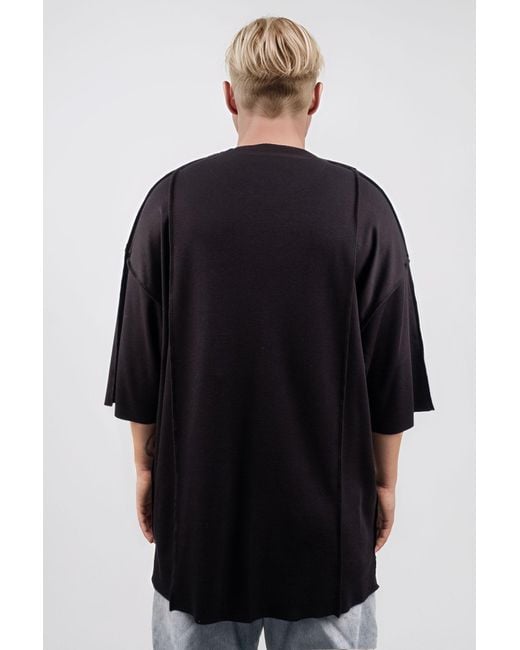 mysimplicated Black Oversized T-Shirt for men