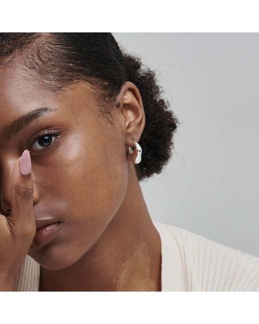 Shabella Nyc Metallic Wave Tube Hoops
