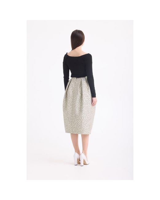 Georgette Black Noir Veil Top