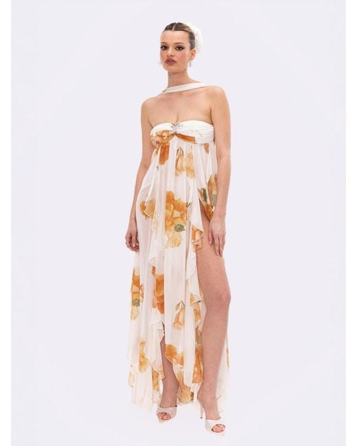 Nana Jacqueline Natural Floral Mariah Dress
