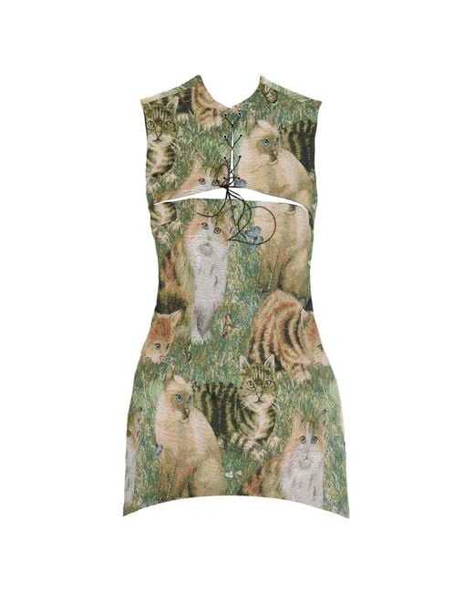 28Natelier Green Neutrals The Meow Dress