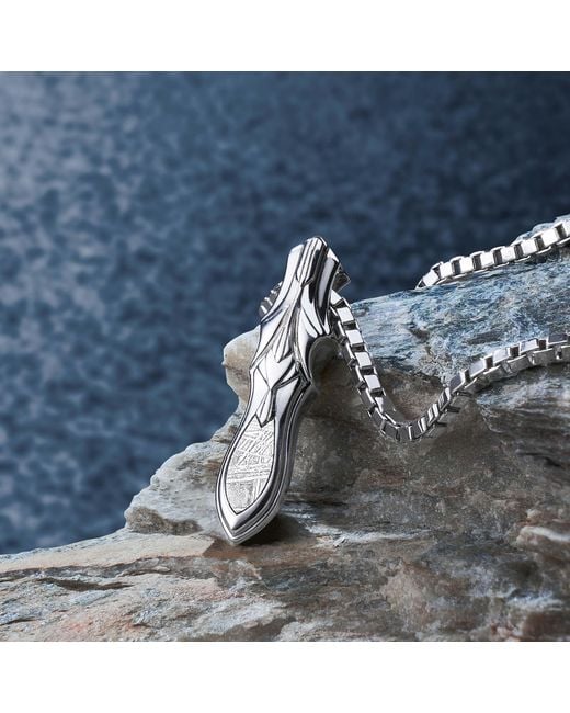 AWNL Metallic Seven Seas Meteorite Blade Necklace for men