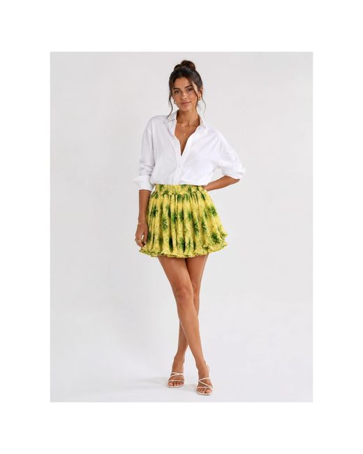 Mohala Grey Yellow Kahe Shorts