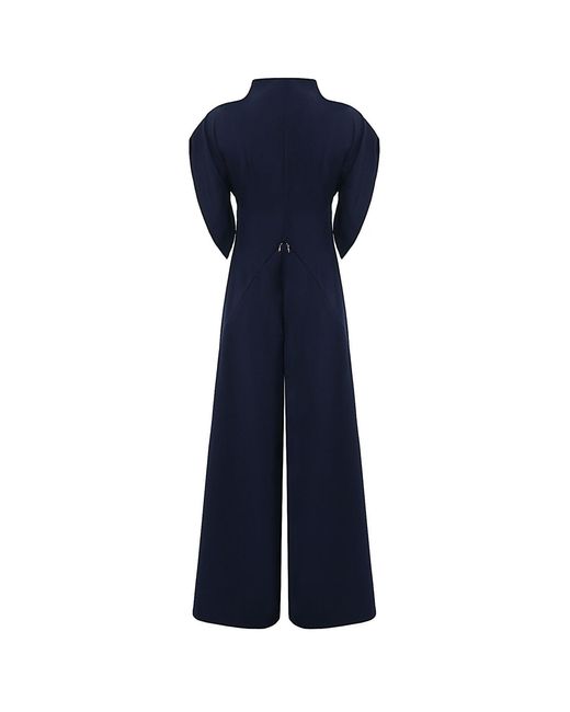 Monosuit Blue Jumpsuit Lea With Pants- Skirt Navy