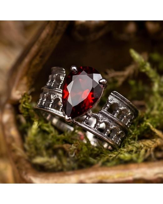 Azura Jewelry New York Metallic Blood Oath Colosseum Ring Vermeil