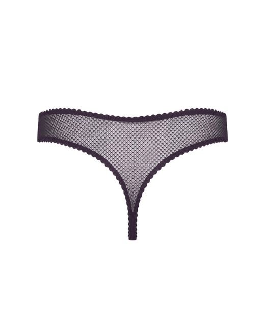 Daily Underwear Purple String Panties Plum