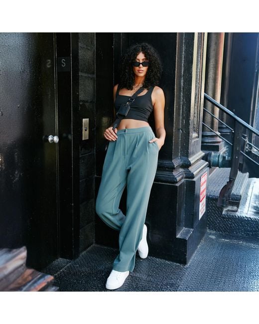 SECTION 101 Blue Nolan Pant- Dusty Jade