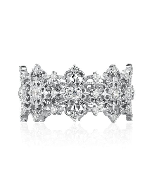Azura Jewelry New York Metallic Orchid Veil Ring Vermeil