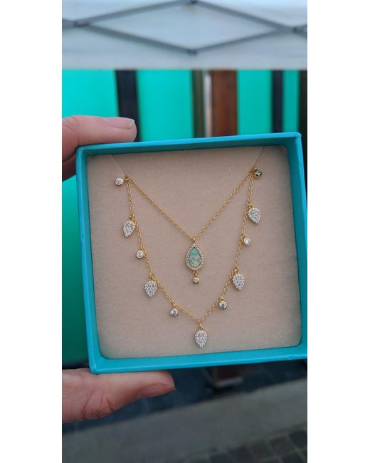 KAMARIA Metallic Queen Choker Necklace With Crystals